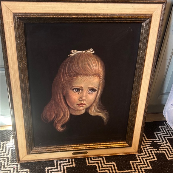Elaine Turner Portrait of a Young Girl in Blonde and Black